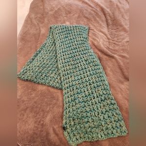 Super soft blue green scarf